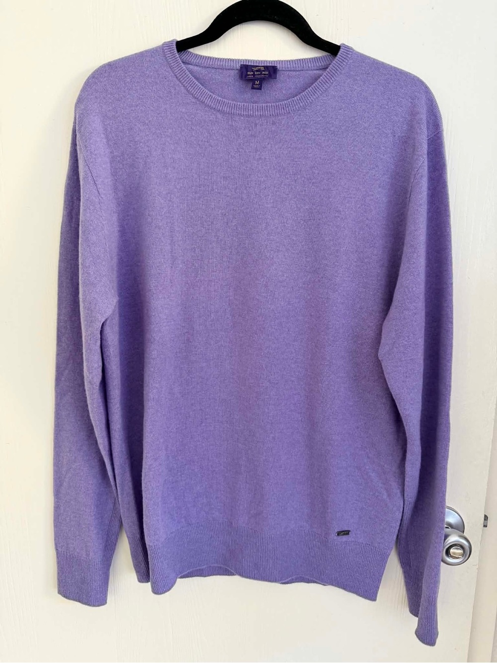 Sun Day Red Men's Lavender Crewneck Sweater Cashmere